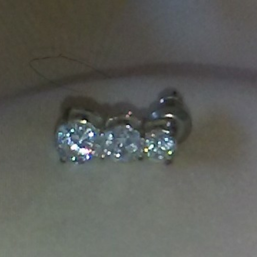 Stacked Cubic Zirconia Earrings
